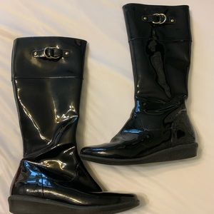 Patent leather Cole Haan rain boots